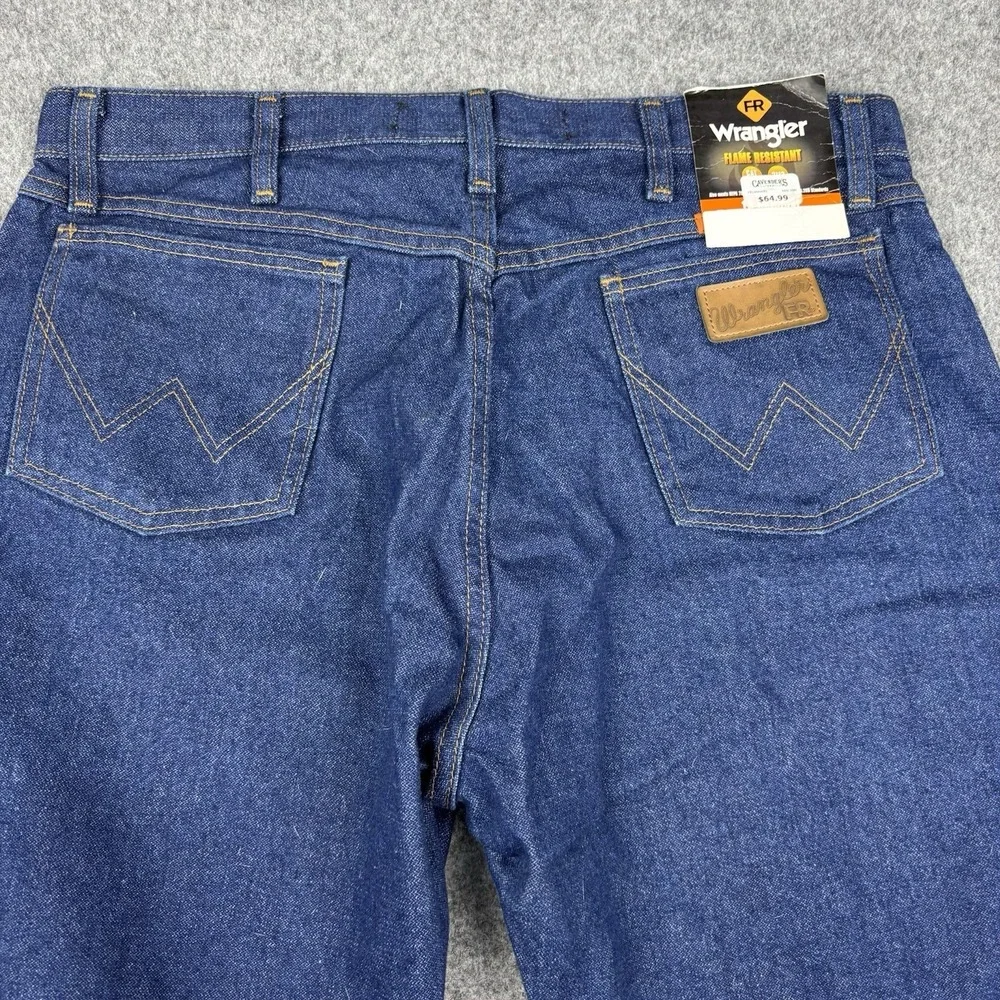 Wrangler Fr Jeans Mens 36x32 New With Tags Cat 2 Flame Resistant Blue Denim Work